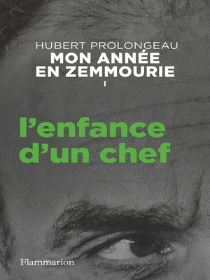 cover image of Mon année en Zemmourie (Tome I)--L'enfance d'un chef